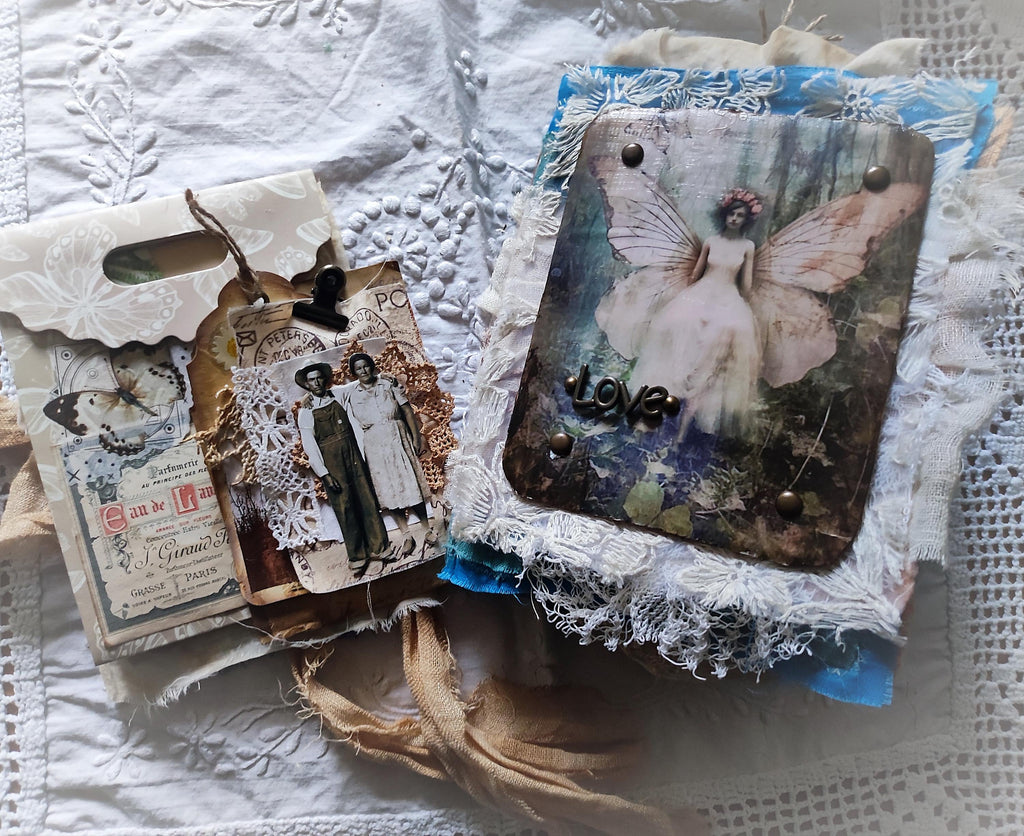 Love — Handmade Linen & Lace Artist Book
