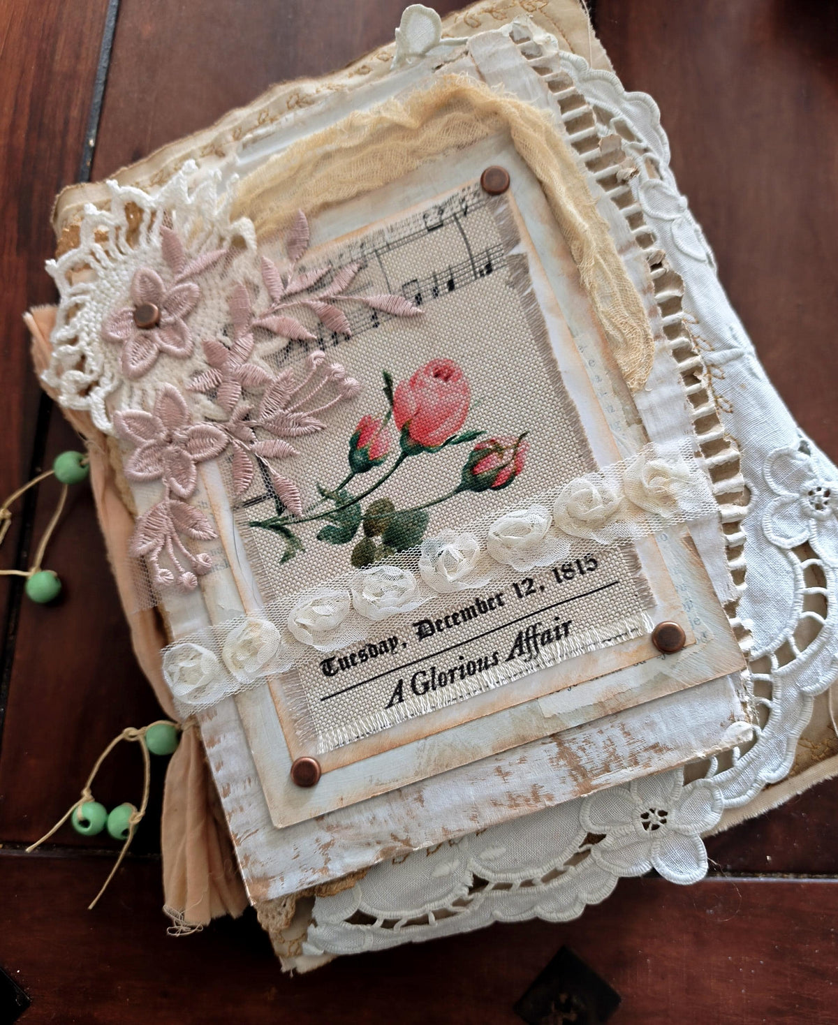 Junk Journal handmade art Vintage Style Art Book shabby chic