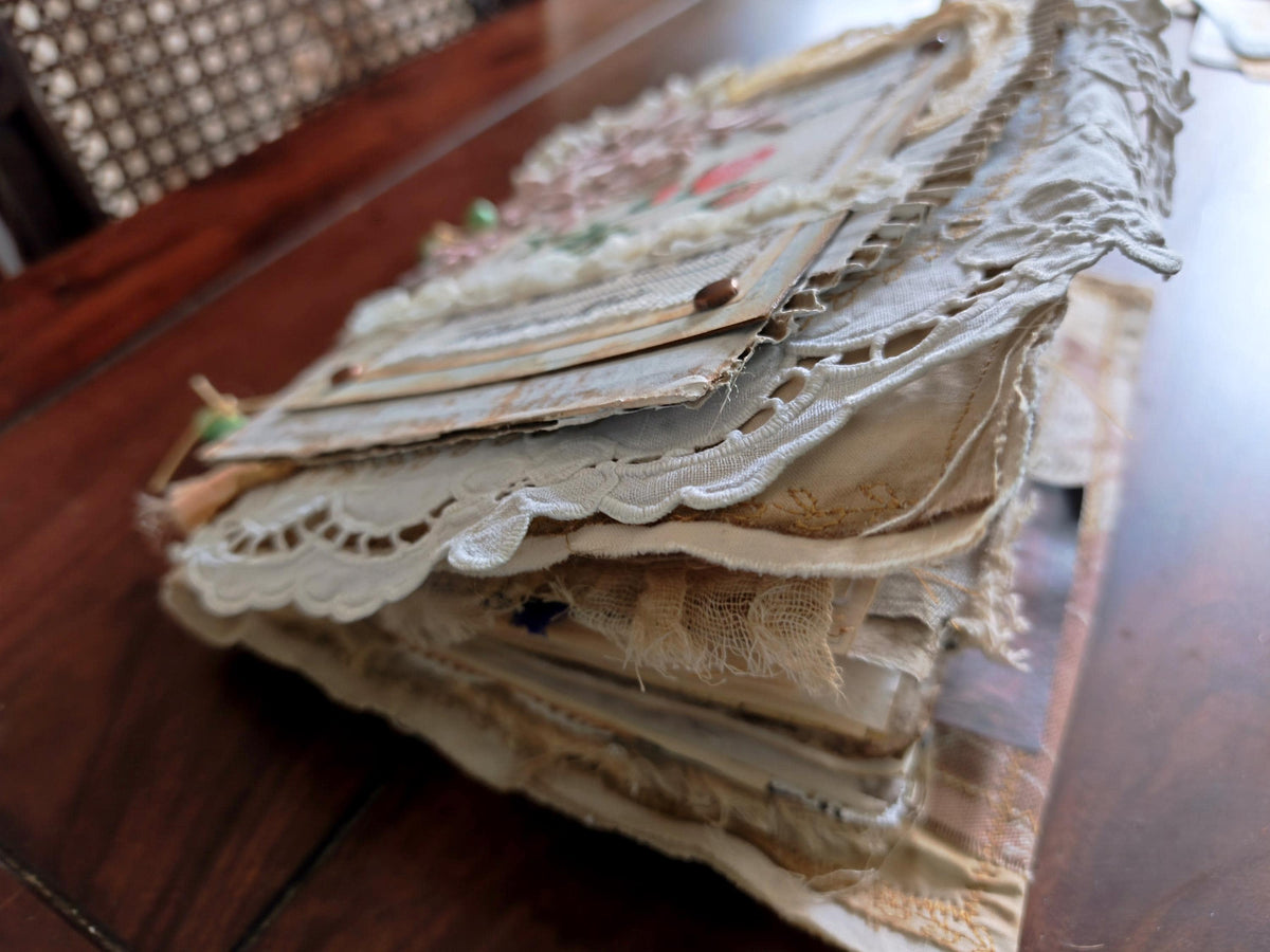 Junk Journal handmade art Vintage Style Art Book shabby chic