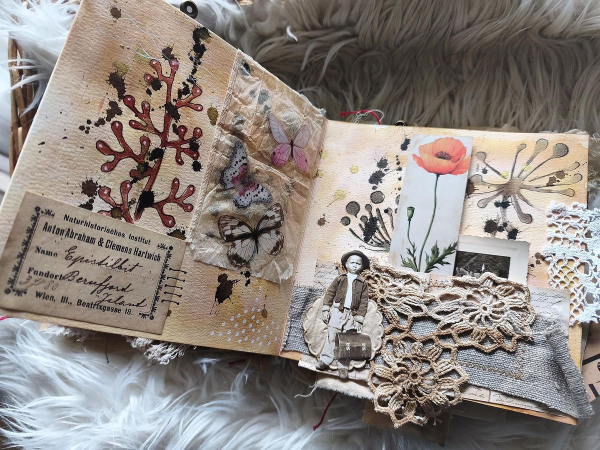 Handmade Artist Book on Cotton Watercolour Paper