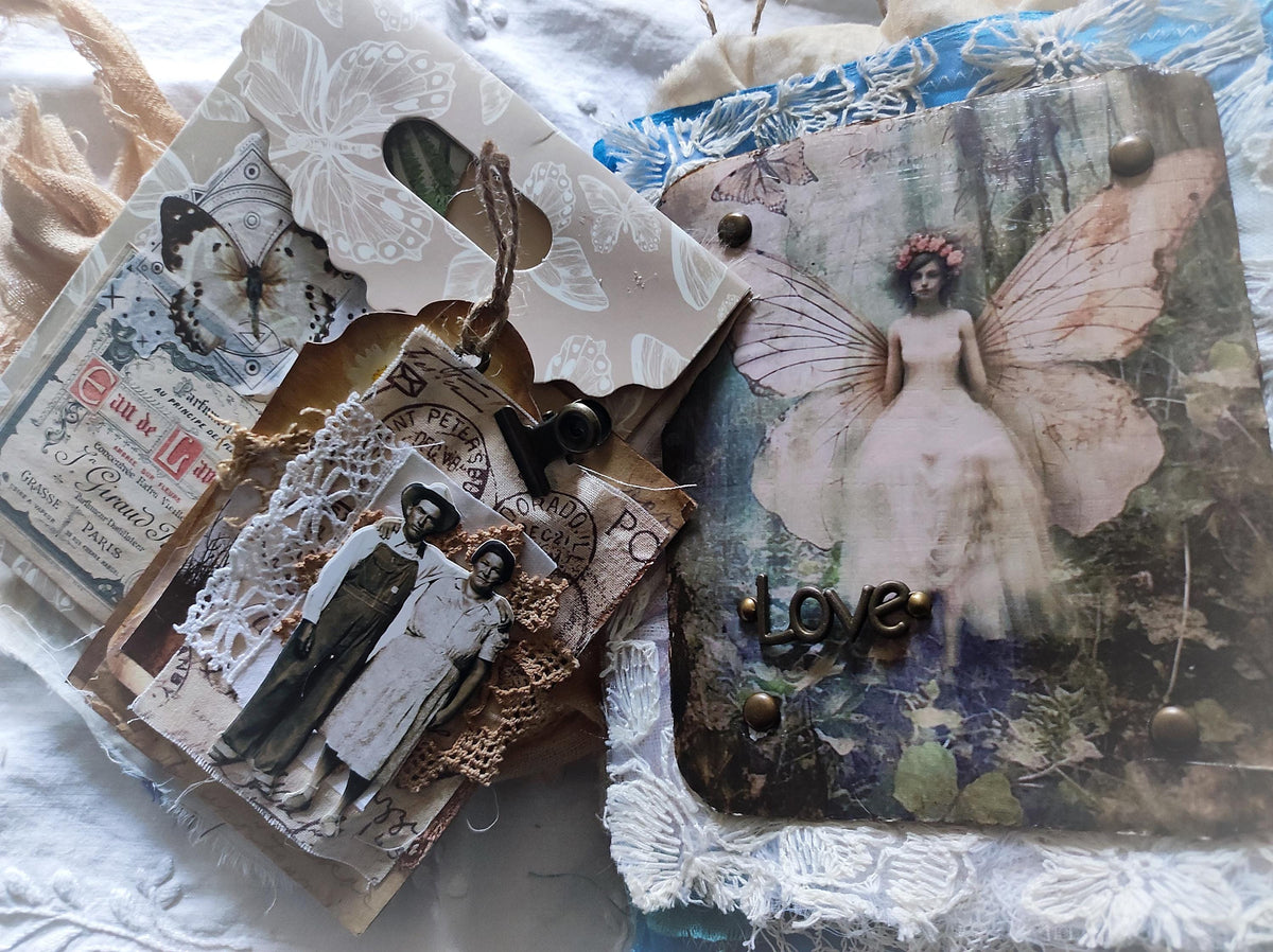 Love — Handmade Linen & Lace Artist Book