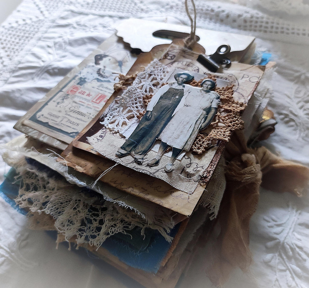 Love — Handmade Linen & Lace Artist Book