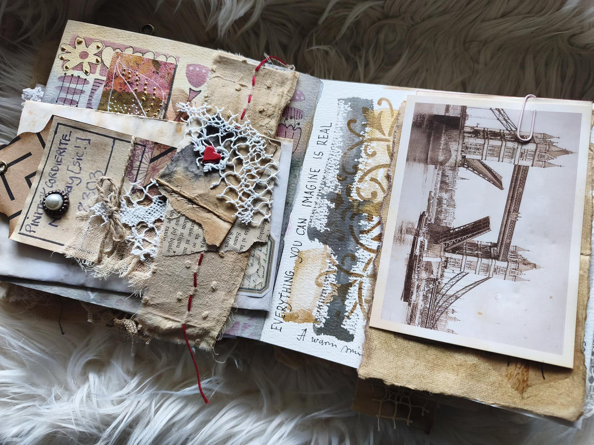 Handmade Artist Book on Cotton Watercolour Paper
