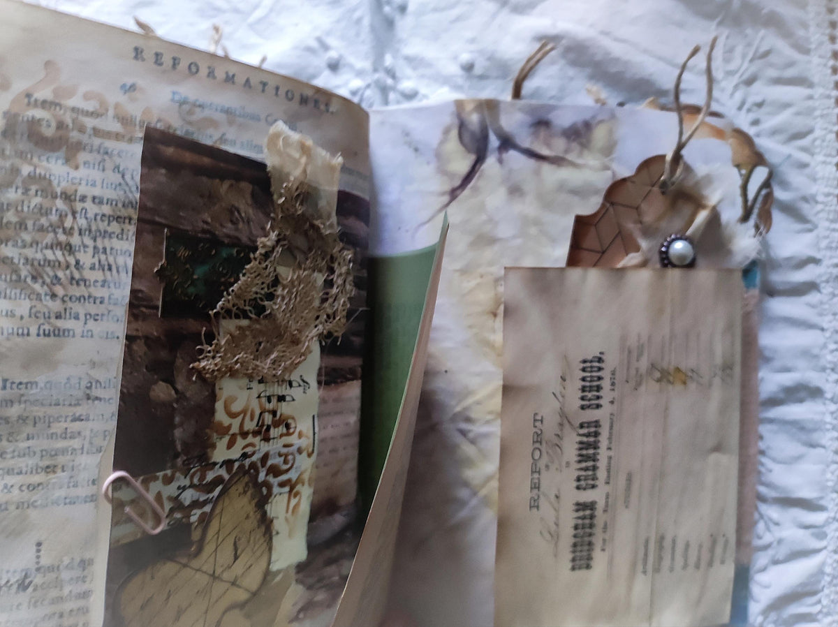 Love — Handmade Linen & Lace Artist Book