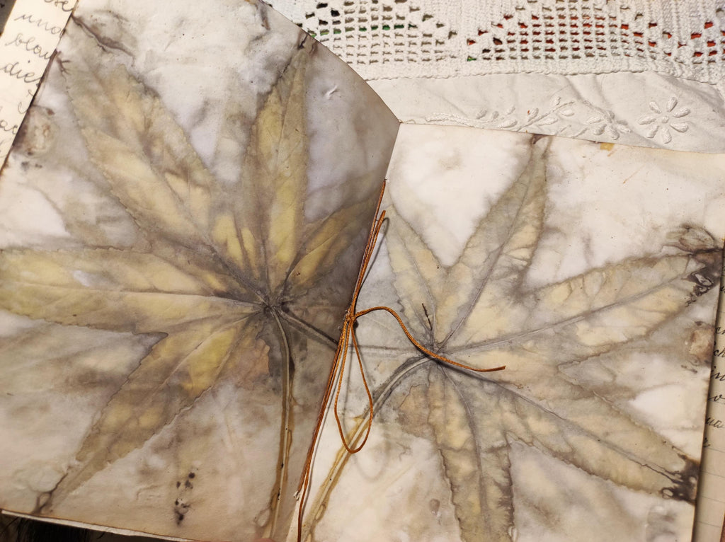 Junk journal, blank bohemian art book, diary