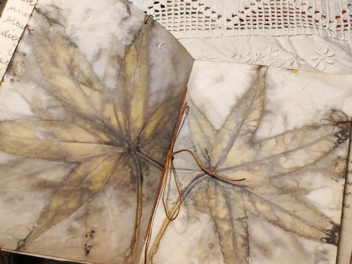 Junk journal, blank bohemian art book, diary