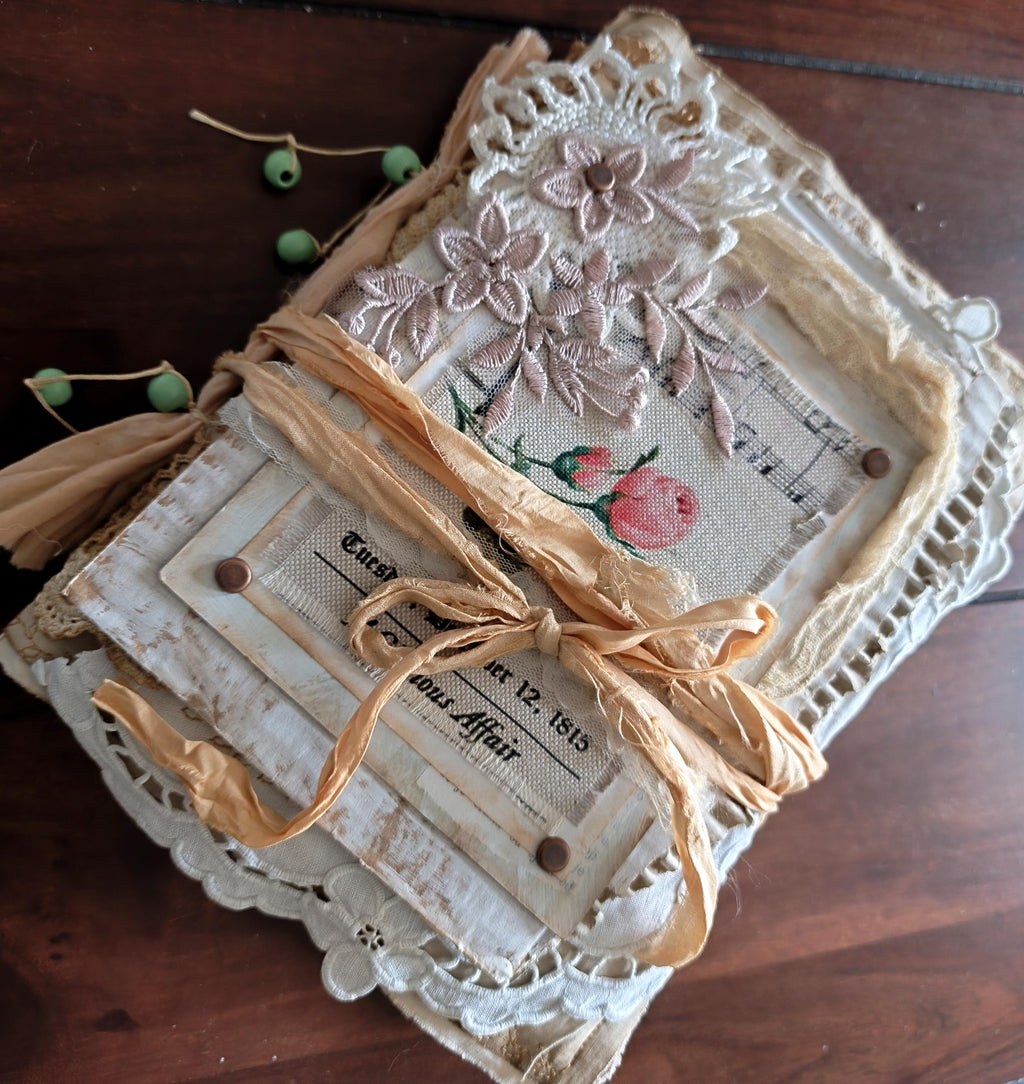 Junk Journal handmade art Vintage Style Art Book shabby chic