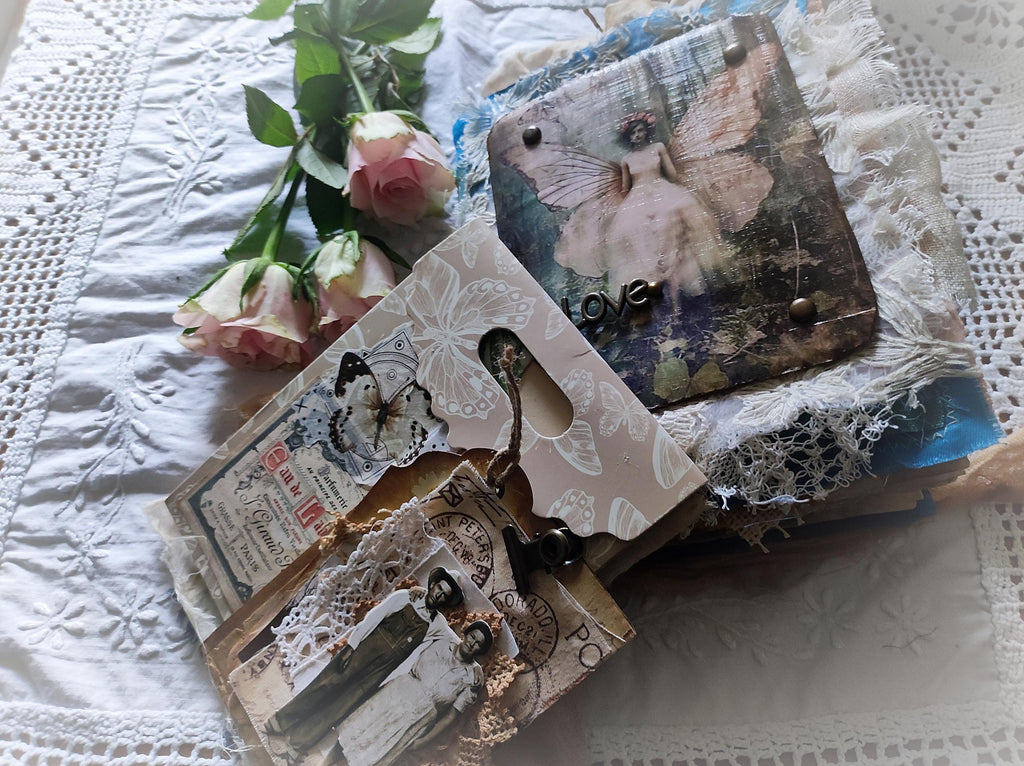 Love — Handmade Linen & Lace Artist Book