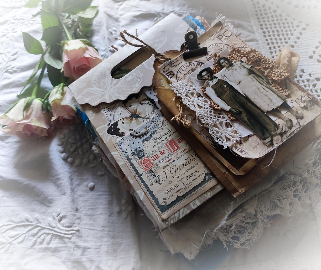 Love — Handmade Linen & Lace Artist Book
