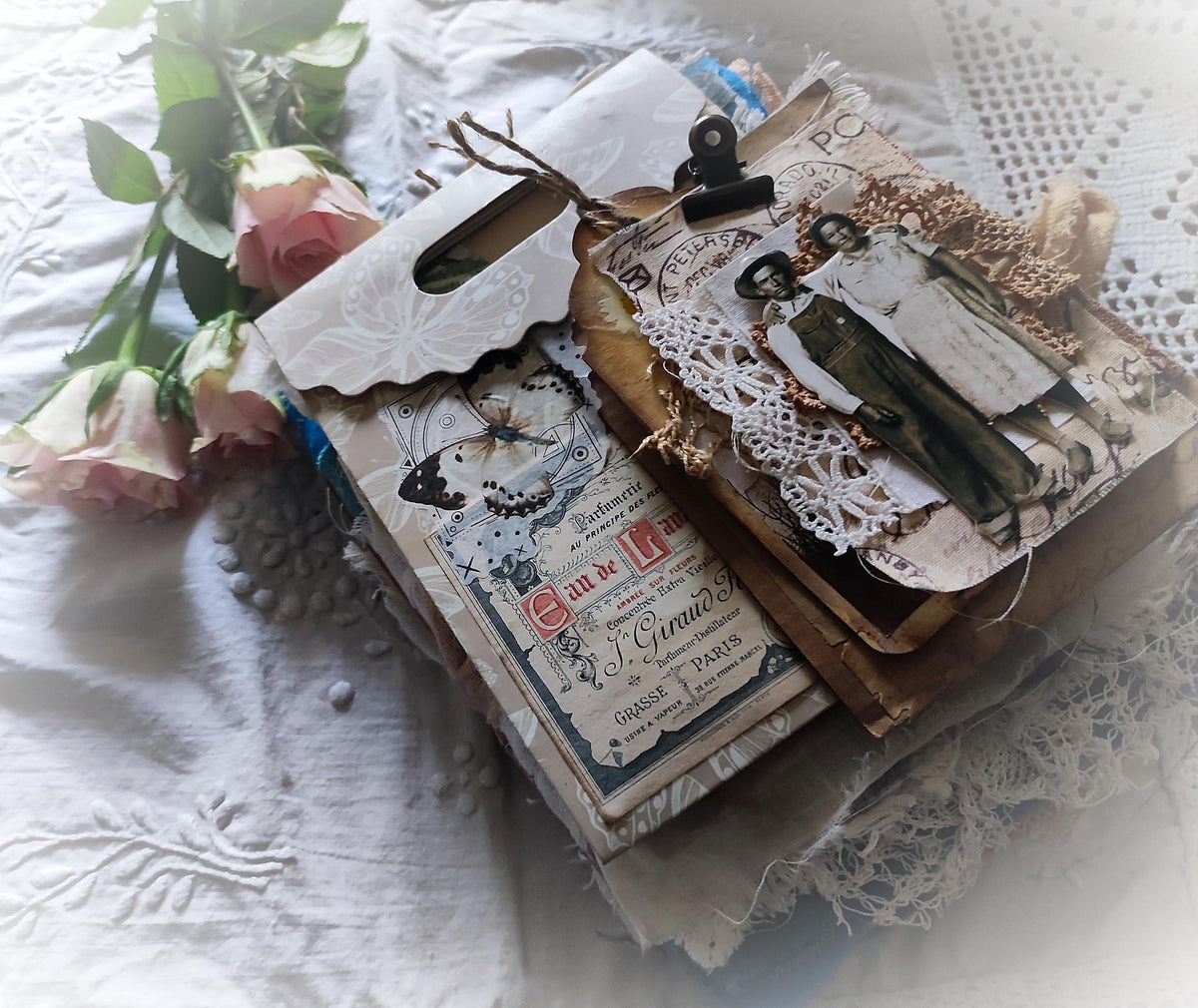 Love — Handmade Linen & Lace Artist Book